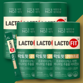 종근당건강 락토핏 당케어 프로 2g x 30포 6통 혈당조절 장건강유산균, 60g, 6개