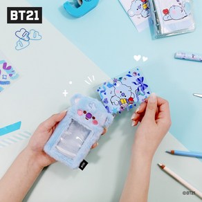 BT21 minini 미니니 펄 키링 포토카드 키홀더 아이돌카드 열쇠고리 Ver 2 굿즈