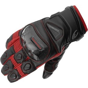 Komine GK851 카본 보호 겨울 장갑 오토바이용 블랙 레드 3XL, black ed, XXXL