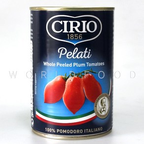 이탈리아 시리오 껍질벗긴 토마토퓨레 whole peeled plum tomatoes 400g 월드푸드, 1개