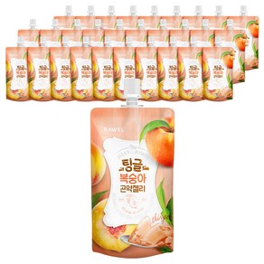 팅글 복숭아 곤약젤리 10개입, 130g, 30개