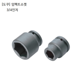 [TOKU] 도쿠 임팩트소켓 3/4인치(로꾸부) 규격 33mm 34mm 35mm 모음 육각(6각) 복스알/임팩소켓/복스다마, 1개