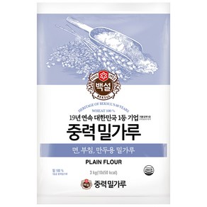 중력1등 밀가루, 3kg, 1개