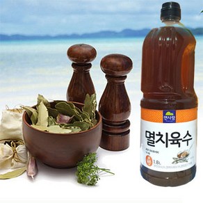 면사랑 멸치육수 전문점용멸치육수 1.8L X2병 병당70인분 2병, 2개