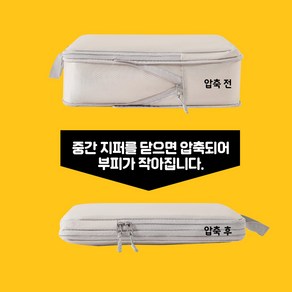 아이셀로 여행 필수품 2세대 캐리어 부피순삭 압축파우치 4종