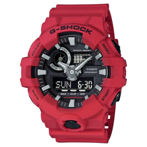 [지샥(G-SHOCK)] 남여공용 GA-700-4ADR 빅페이스라인 스트릿패션 모델 캐주얼시계 레드 블랙포인트