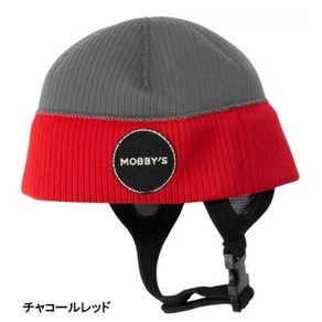 MOBBY'S 모비스 BEANIE 비니 BR 캡 후드 모자 스쿠버 다이빙 해양 스포츠 방한 다이빙 후드, 차콜 레드