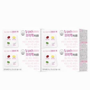 브이팩 여성용 멀티비타민, 30회분, 4박스