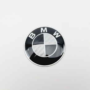 카본 BMW 56MM 알루미늄스티커, 1개