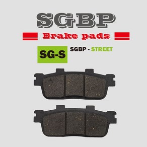 [SGBP] 크루심125/300 조이맥스125/300 보이저 보이져(연동) 세미메탈 브레이크패드, 뒤(BP-114), 1세트