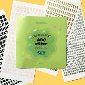 데코포켓 ABC 스티커 4종 스페셜 SET, 1개