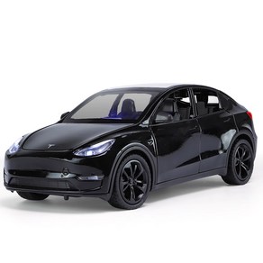 TESLA 테슬라 전기차 모델Y Model Y SUV 1대24 자동차 미니카 모형 다이캐스트 꿈꾸는다락방, 블랙, 1개