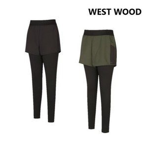 웨스트우드 WEST WOOD 봄 가을 간절기용 등산 캠핑 트레이닝 외출하실때 다양하게 활용하기 좋은 여성 포켓 반바지 레깅스 WM3WSPR864