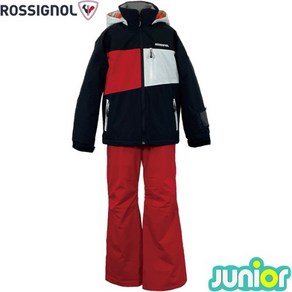 로시놀 주니어 스키복 (2425 ROSSIGNOL JR SKI SUIT BLK RED)