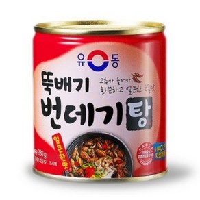 유동 뚝배기 번데기탕 얼큰한맛, 280g, 24개