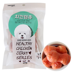 더독 소프트 치킨 랩츄 100g 강아지 랩츄 저지방 간식