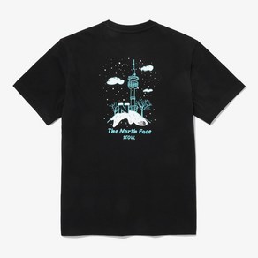 [국내정식매장] 노스페이스 반팔티 티셔츠 The North Face MS SEOUL FOUR SEASONS S/S R/TEE - BLACK