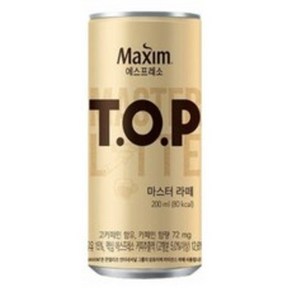 TOP 맥심 T.O.P 마스터 라떼, 200ml, 120개