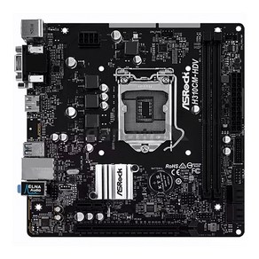 ASRock H310CM-HDV 메인보드 M-ATX 1151v2 소켓 8 9세대 RGB DVI HDMI 지원