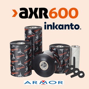 AXR600 170mmx600M 1롤 알모르 잉칸토 ARMOR inkanto 니어엣지레진리본 도시바고속프린터 바코드리본, 1개