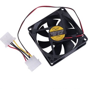 PC 케이스 쿨러 80mm 4P 12V 컴퓨터 케이스쿨러, 8개, 1개