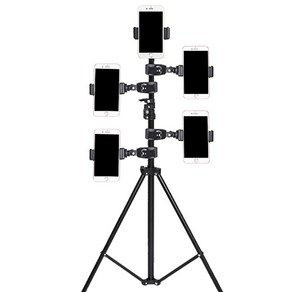 톡톡마켓 스마트폰 봉 폴 바 스탠드 삼각대 셀카봉 클립 클램프, 1개
