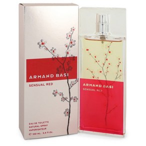 알만바시 Amand Basi Sensual Red Eau De Toilette Spay 100 ml fo Women, 100ml, 1개