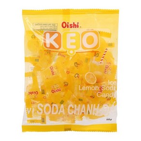 Thomy 베트남 사탕 Keo Oishi vi soda chanh da (90g 레몬), 5개, 90g