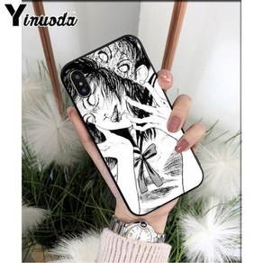 이토준지 케이스 Yinuoda 일본 공포 만화 Tomie 실리콘 소프트 TPU 아이폰 13 8 7 6 6S 플러스 5 SE XR X XS MAX Coque Shell 121846