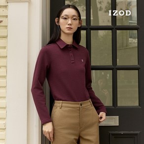 [3만원인하 ] IZOD 아이자드 24FW 코튼 기모 폴로셔츠 3종 여성