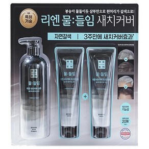 리엔 물들임 자연갈색 새치커버 샴푸 트리트먼트 세트, 1세트, 750ml