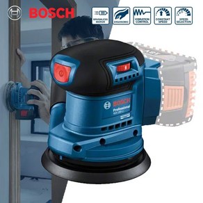 BOSCH GEX 185 LI 무선 랜덤 궤도 샌딩기 18V 리튬 브러시리스 폴리셔 125mm 궤도 샌딩기 보쉬 전동 공구, 1개