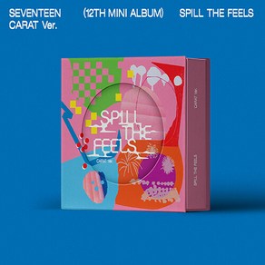 [CARAT Ve.] [멤버선택] 세븐틴 미니 12집 SPILL THE FEELS / 하드커버바인더+북클릿1세트+가사지+포토카드4종+아웃박스 / SEVENTEEN, 준