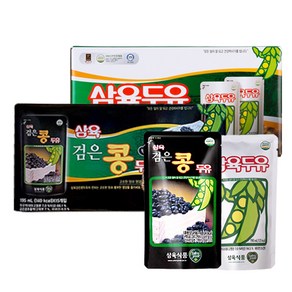 삼육두유 파우치+검은콩 파우치 세트, 40개, 190ml