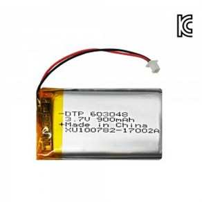 [리튬폴리머] DTP 603048 3.7V 900mAh, 1개, 1개입