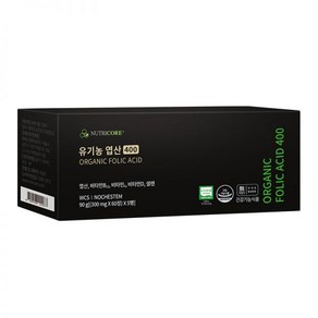 뉴트리코어 유기농 엽산 800 임신준비 임산부 노케스템 WCS 300mg x 300정 (10개월)