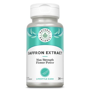 Natual Balance Saffon Extact  30ct 내추럴 밸런스 사프란 추출물  30ct, 1개, 30정