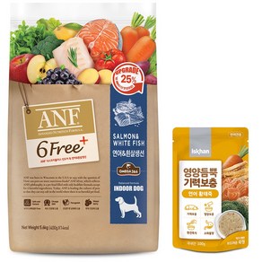 ANF 독 6Fee+ 연어&흰살생선 5.6kg+영양듬뿍 연어황태죽 100g