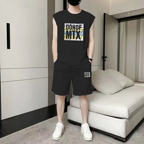 휠렉스 남자 여름 민소매 티셔츠 반바지 상하세트 Y1185