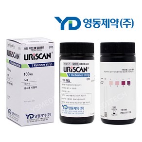 영동제약 케톤체 소변 검사지 1박스 100매 + 잠혈검사지 1매(사은품), 1개