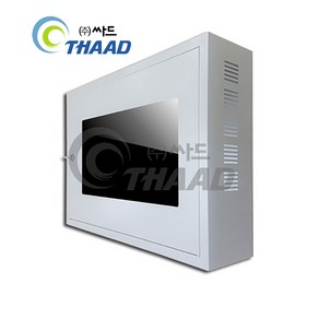 CCTV 24인치 모니터 벽부형 함체 TD-R2400 일체 노출형 평면 렉 시건장치 녹화기 보호장비