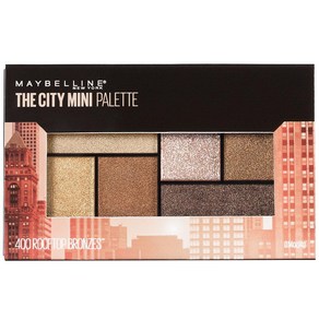 Maybelline New York Makeup 더 시티 미니 아이섀도우 팔레트 루프탑 브론즈 뉴트럴 아이섀도우 4g(0.14oz)