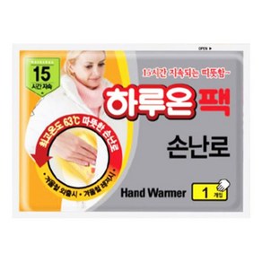 [3개묶음] 손난로핫팩 핫팩 지엘 하루온팩손난로 70g cs0*399yE, 3개