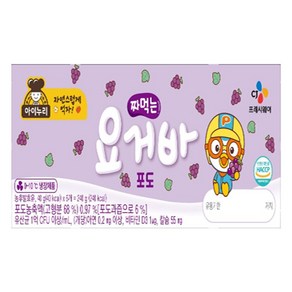 CJ제일제당 아이누리 짜먹는 요거바 포도 40g, 240g, 6개