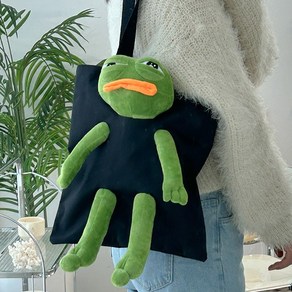 슬픈개구리 페페 인형가방 쓸데없는선물