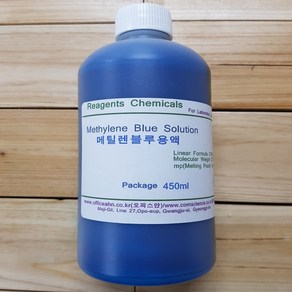 Methylene Blue Sol 메틸렌블루용액 화)100ml 동물세포염색실험 오피스안, 1개, 100ml