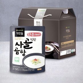 [고삼 착한들 한우 곰탕 선물세트 2호 (진한사골곰탕 500ml x 5팩), 없음, 5개, 500g