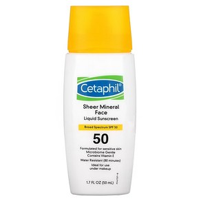 세타필 시어 미네랄 페이스 선크림 선스크린 선로션 SPF50 50ml, 1개