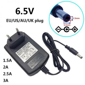 6.5 V 1.5A 2A 2.5A 3A 범용 AC DC 전원 어댑터 벽 볼트 스위칭 Adaptado 변환기 5.5*2.5mm 플러그, [01]AU plug, [02]6.5V 2.5A, 1개