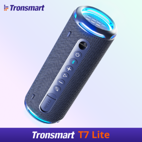 Tonsmat T7 Lite 휴대용 출력24W LED 캠핑 블루투스 스피커, 블루